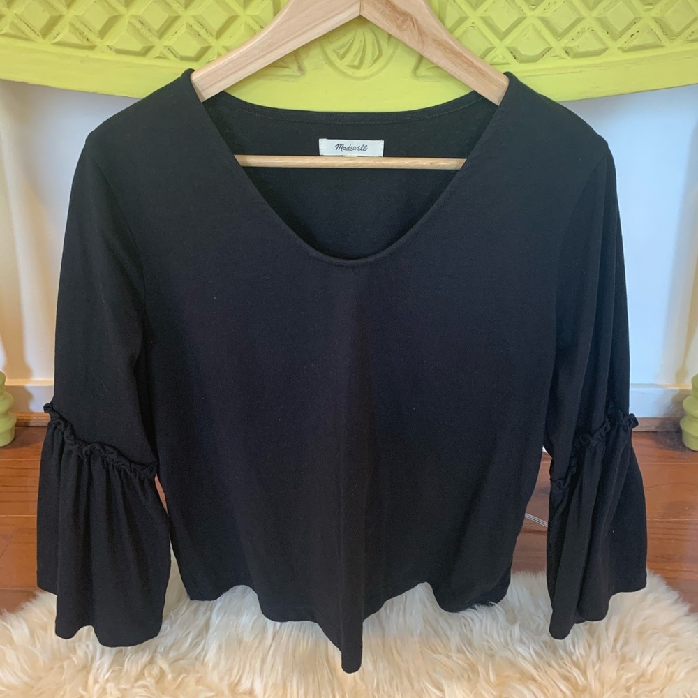 Cropped wide sleeve top from Madewell